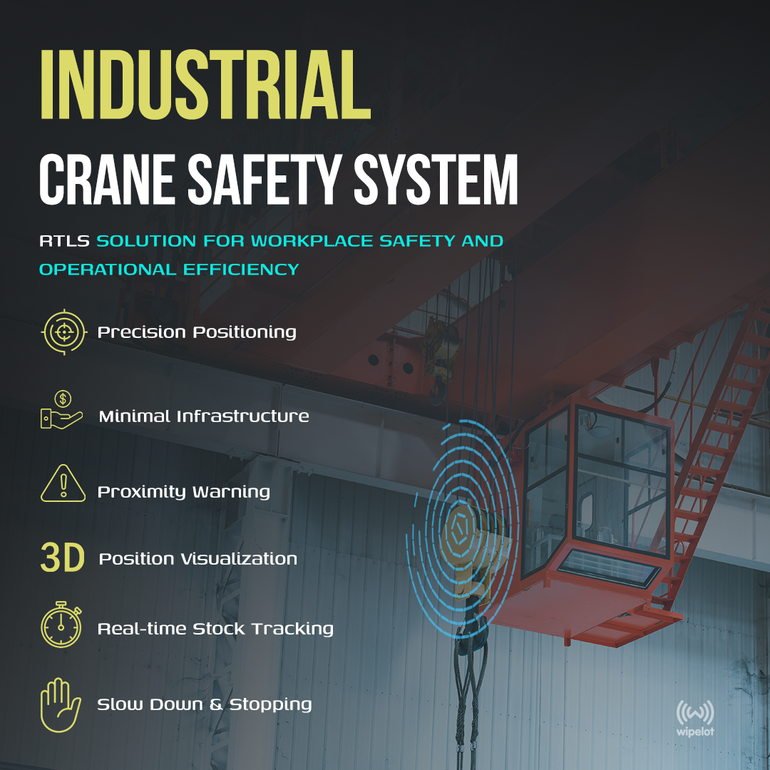 Crane Position Tracking and Safety with RTLS