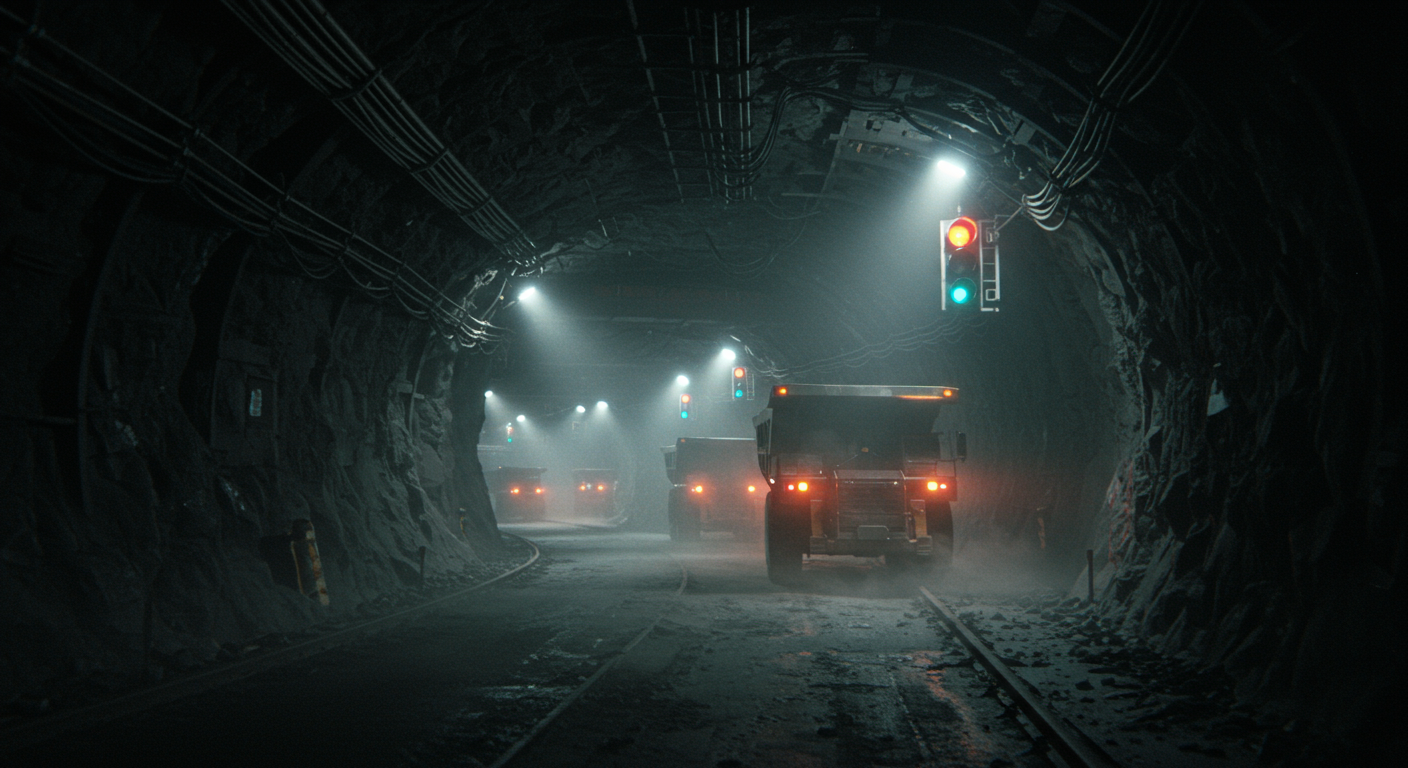 AI predicting ore truck routes and arrival times using Wipelot’s UWB data
